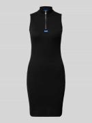Hugo Blue Knielanges Kleid mit Stehkragen Modell 'Nastalia' in Black, ...