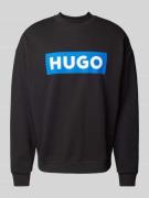Hugo Blue Sweatshirt mit Stehkragen Modell 'Niero' in Black, Größe S