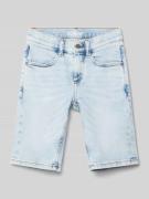 s.Oliver RED LABEL Slim Fit Jeansshorts im 5-Pocket-Design in Blau, Gr...