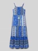 Happy Girls Kleid mit Allover-Muster in Blau, Größe 140
