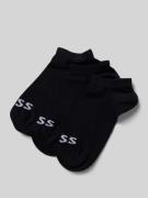 BOSS Sneakersocken mit Label-Detail im 3er-Pack in Black, Größe 35/38