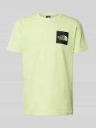 The North Face T-Shirt mit Label-Print Modell 'FINE' in Hellgruen, Grö...