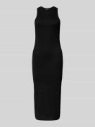 Only Midikleid in Ripp-Optik Modell 'BELFAST' in Black, Größe S