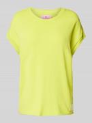 Lieblingsstück T-Shirt mit Label-Detail Modell 'Karista' in Neon Gelb,...