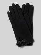 EEM Handschuhe mit Schleifen-Detail in Black, Größe L