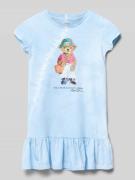 Polo Ralph Lauren Kids Kleid mit Motiv-Print in Bleu, Größe 92
