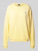 Polo Ralph Lauren Sweatshirt mit Logo-Stitching in Gelb, Größe XS