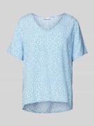 Only Blusenshirt mit V-Ausschnitt Modell 'SUSAN' in Hellblau, Größe XS