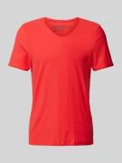 MCNEAL T-Shirt mit V-Ausschnitt in Rot, Größe S