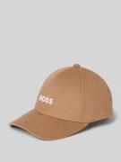 BOSS Basecap mit Label-Stitching Modell 'Zed' in Beige, Größe One Size