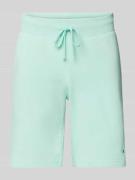 CHAMPION Regular Fit Sweatshorts mit Logo-Stitching in Mint, Größe S