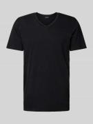 Superdry T-Shirt mit V-Ausschnitt in Black, Größe S