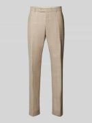 Strellson Anzughose mit Gitterkaro Modell 'Mace' in Beige, Größe 46