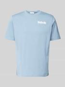ROTHOLZ T-Shirt mit Label-Print Modell 'Retro Logo' in Hellblau, Größe...