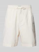 REVIEW Shorts mit elastischem Bund in Offwhite, Größe XS