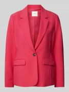 s.Oliver BLACK LABEL Blazer in unifarbenem Design in Pink, Größe 36