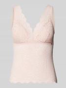 Skiny Unterhemd mit Ausbrenner-Effekt Modell 'WONDERFULACE' in Rose, G...