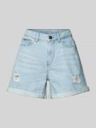 Noisy May Jeansshorts im Destroyed-Look Modell 'SMILEY' in Hellblau, G...