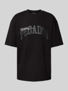 Pegador Oversized T-Shirt mit Label-Print und Rundhalsausschnitt in Bl...