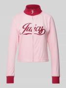 Juicy Couture Cropped Sweatjacke mit Eingrifftaschen Modell 'LELU RETR...