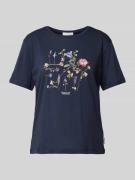 Armedangels T-Shirt mit floralem Print Modell 'MAARLA' in Marine, Größ...