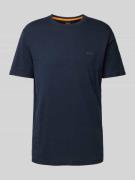 BOSS Orange T-Shirt in unifarbenem Design Modell 'Tegood' in Marine, G...