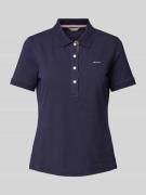 Gant Regular Fit Poloshirt im unifarbenen Design in Marine, Größe S