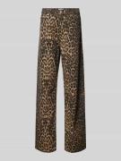 Neo Noir Regular Fit Jeans mit Animal-Print Modell 'Simona Leopard' in...