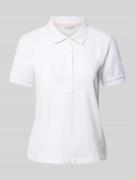 Gant Regular Fit Poloshirt im unifarbenen Design in Weiss, Größe S