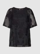 Taifun Blusenshirt mit floralem Allover-Muster in Black, Größe 40
