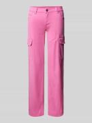 Blue Monkey Stoffhose mit aufgesetzten Taschen Modell 'AMY' in Pink, G...