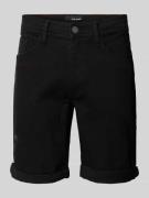 Blend Slim Fit Jeansshorts im 5-Pocket-Design in Black, Größe XXL