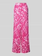 Esprit Stoffhose mit Allover-Print in Pink, Größe 36/30