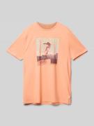 Tom Tailor T-Shirt mit Motiv-Print in Apricot, Größe 140