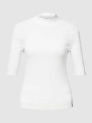 HUGO T-Shirt mit semitransparentem Design Modell 'SWITELLINA' in Weiss...