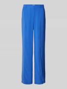 Milano Italy Wide Leg Stoffhose mit elastischem Bund in Blau, Größe 36