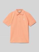 Tom Tailor Regular Fit Poloshirt mit Statement-Stitching in Apricot, G...