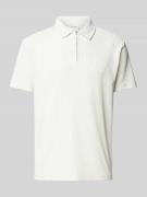 SELECTED HOMME Relaxed Fit Poloshirt in Ripp-Optik in Offwhite, Größe ...
