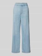 Jake*s Casual Loose Fit Jeans-Culotte mit elastischem Bund in Hellblau...