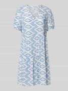 Only Knielanges Kleid mit V-Ausschnitt Modell 'NOVA LIFE' in Ecru, Grö...