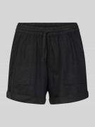 Tom Tailor Denim Shorts mit elastischem Bund in Black, Größe XS
