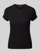 Someday T-Shirt in unifarbenem Design Modell 'Kleoh' in Black, Größe 3...