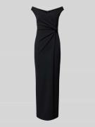 SISTAGLAM Abendkleid mit Knotendetail in Black, Größe 34