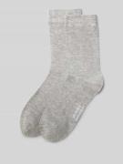 camano Socken mit Label-Detail Modell 'SILKY FEEL' in Hellgrau, Größe ...