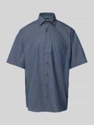 Eterna Comfort Fit Business-Hemd mit Allover-Muster in Marine, Größe 4...