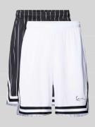 KARL KANI Regular Fit Shorts mit Label-Detail im 2er-Pack in Black, Gr...