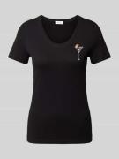 s.Oliver RED LABEL T-Shirt mit Motiv-Print in Black, Größe 34
