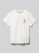 Element T-Shirt mit Rundhalsausschnitt Modell 'FOSSIBLE' in Offwhite, ...