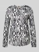 Christian Berg Woman Selection Bluse mit Allover-Muster in Black, Größ...