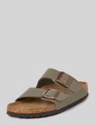 Birkenstock Sandalen mit Dornschließe Modell 'Arizona' in Stein, Größe...